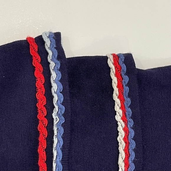 Love by Design Navy Blue Ruffle Sleeve Sweater - Picture 7 of 10